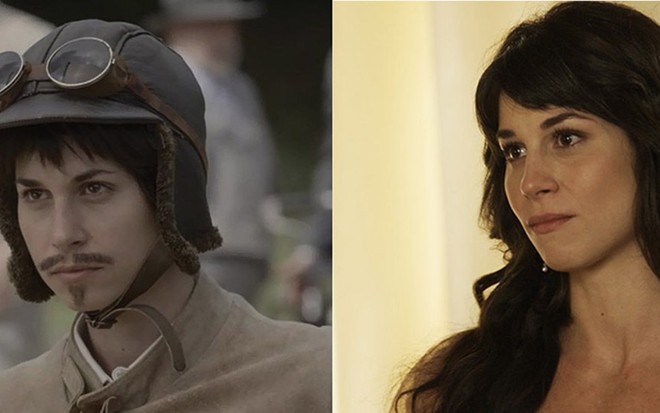 Mário/Mariana (Chandelly Braz) planeja afastar Brandão (Malvino Salvador) de Josephine (Christine Fernandes) em Orgulho e Paixão - Reprodução/TV Globo