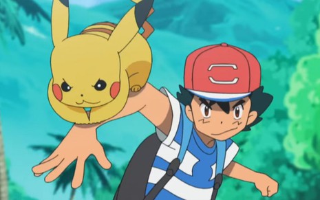 O garoto Ash Ketchum e seu Pikachu são os protagonistas do desenho Pokémon, no ar desde 1997 - Divulgação/The Pokémon Company