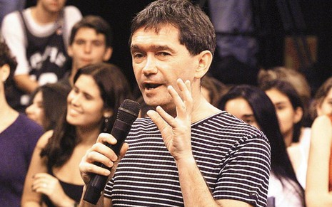 Serginho Groisman no Programa Livre, atração que apresentava no SBT antes de ser contratado pela Globo - Divulgação/SBT