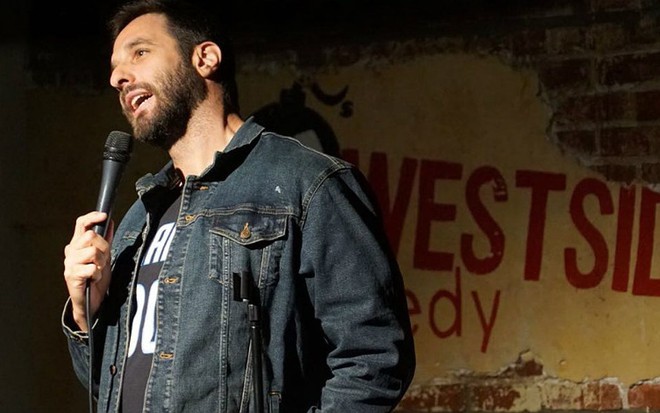 Rafinha Bastos durante show no Westside Comedy Theatre, em Los Angeles - Divulgação