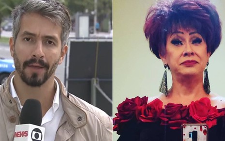 O repórter Danilo Vieira e a atriz e comediante Nany People estarão no elenco do Popstar, da Globo - Reprodução Globo/Instagram