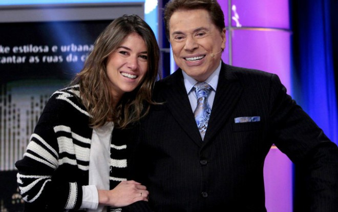Rebeca Abravanel ao lado do pai, Silvio Santos: a filha mais parecida com o dono do SBT - Divulgação/SBT