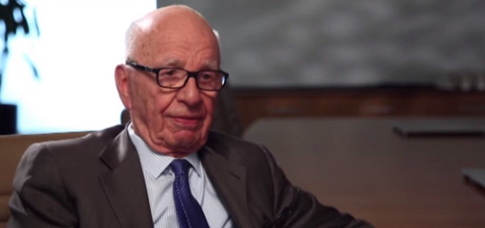 O executivo Rupert Murdoch em entrevista para jornal australiano; ele assume a Fox News - Reprodução/YouTube