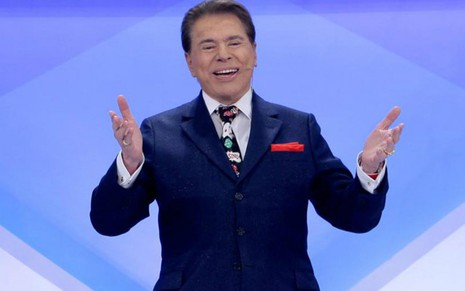 Silvio Santos no palco de seu programa: apresentador foi o rei das saias justas na TV em 2018 - Reprodução/SBT