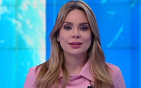 A jornalista Rachel Sheherazade no SBT Brasil de terça (10): telejornal ganhará bloco local - Reprodução/SBT