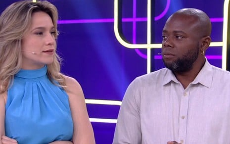 Fernanda Gentil e Érico Brás no programa Se Joga, novidade das tardes da Globo