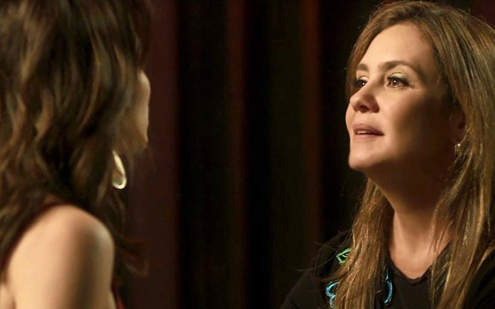 Laureta (Adriana Esteves) e Rosa (Letícia Colin) serão inimigas na reta final de Segundo Sol - Reprodução/Globo