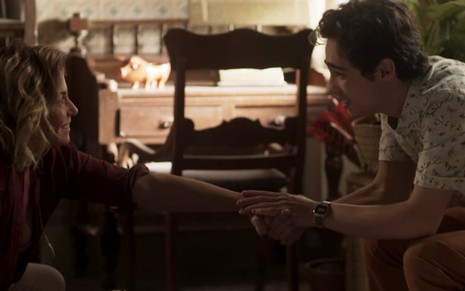 Luzia (Giovanna Antonelli) e Valentim (Danilo Mesquita) terão uma conversa séria em Segundo Sol - Reprodução/Globo