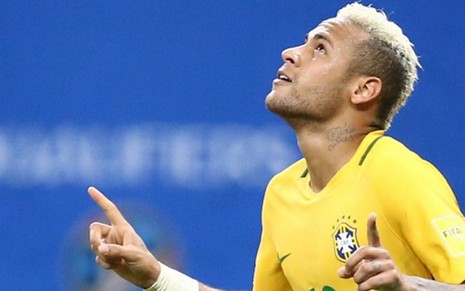 O jogador Neymar, que marcou o gol da vitória da seleção brasileira sobre a Colômbia - Lucas Figueiredo/CBF