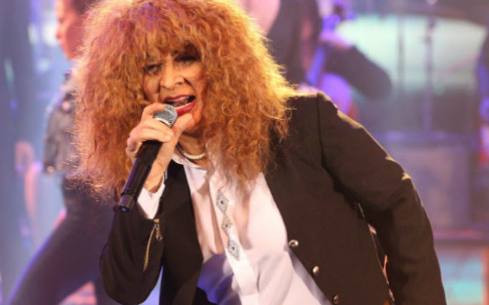 Nelson Freitas se vestiu de Tina Turner para sua apresentação no Show dos Famosos - Reprodução/Globo