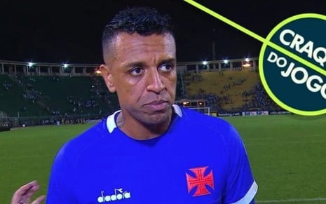 Sidão, do Vasco: goleiro falhou e foi eleito craque da partida contra o Santos em sabotagem na votação - REPRODUÇÃO/GLOBO