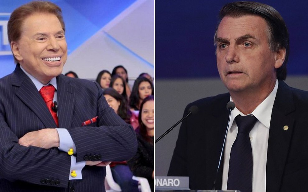 Silvio Santos quer dividir o palco com Jair Bolsonaro no encerramento do Teleton de 2018 - DIVULGAÇÃO/SBT e BAND