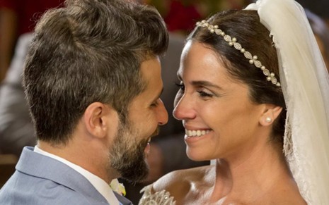 Mario (Bruno Gagliasso) se casa com Alice (Giovanna Antonelli) no capítulo desta sexta (10) - Felipe Monteiro/TV Globo