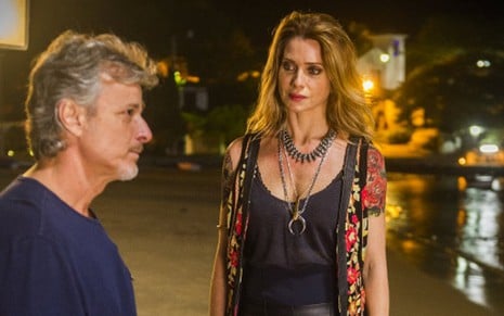 Marcello Novae (Vittorio) e Letícia Spiller (Lenita) em cena de Sol Nascente, novela das seis - João Miguel Júnior/TV Globo