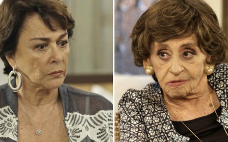 Mocinha (Nívea Maria) e Sinhá (Laura Cardoso) terão séria discussão em Sol Nascente - Reprodução/Globo
