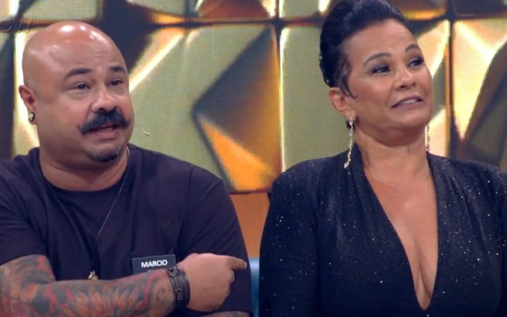 Márcio Felipe Couto e a mãe, a atriz Solange Couto, no Tamanho Família; filho morria de ciúme - REPRODUÇÃO/TV GLOBO