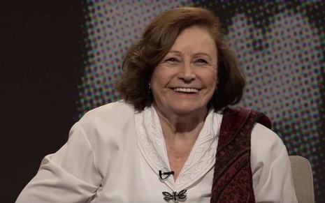Atriz Sônia Guedes deu entrevista para o Persona em Foco, da TV Cultura, em 2017: atriz morreu aos 86 anos - REPRODUÇÃO/ YOUTUBE