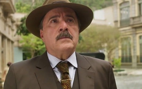 Tony Ramos (José Augusto) em cena de Tempo de Amar; fazendeiro encontrará joia da família - Reprodução/TV Globo
