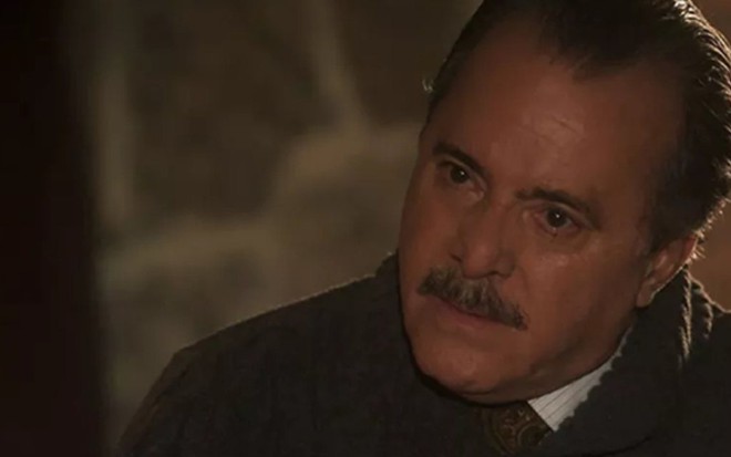 Tony Ramos (José Augusto) em cena de Tempo de Amar; fazendeiro saberá da fuga da filha - Reprodução/TV Globo