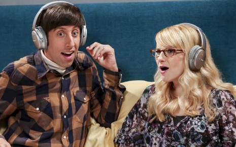 Simon Helberg e Melissa Rauch em cena da 12ª temporada de Big Bang Theory: em breve no Globoplay - Fotos: Divulgação/CBS