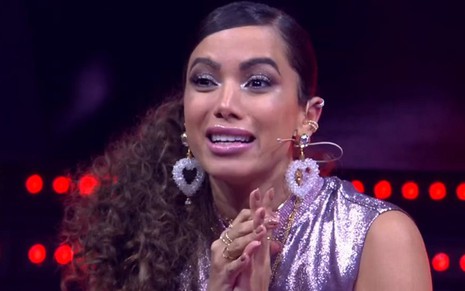A cantora Anitta durante participação no The Voice Brasil de segunda-feira (17): audiência em baixa - Reprodução/TV Globo