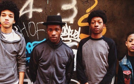 Justice Smith, Shameik Moore, Skylan Brooks e TJ Brown, protagonistas de The Get Down - Divulgação/Netflix