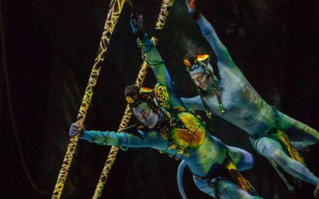 Cena de Toruk, espetáculo do Cirque du Soleil que leva Avatar para o picadeiro: rumo à TV - Errisson Lawrence/Cirque du Soleil