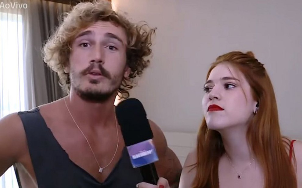 Ana Clara Lima entrevista o primeiro BBB anunciado, Alan Possamai, durante o Vídeo Show - Reprodução/TV Globo