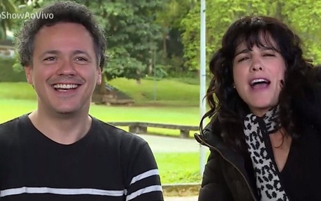 Danton Mello e Karina Barum se reencontram após 20 anos para quadro do Vídeo Show - Reprodução/TV Globo