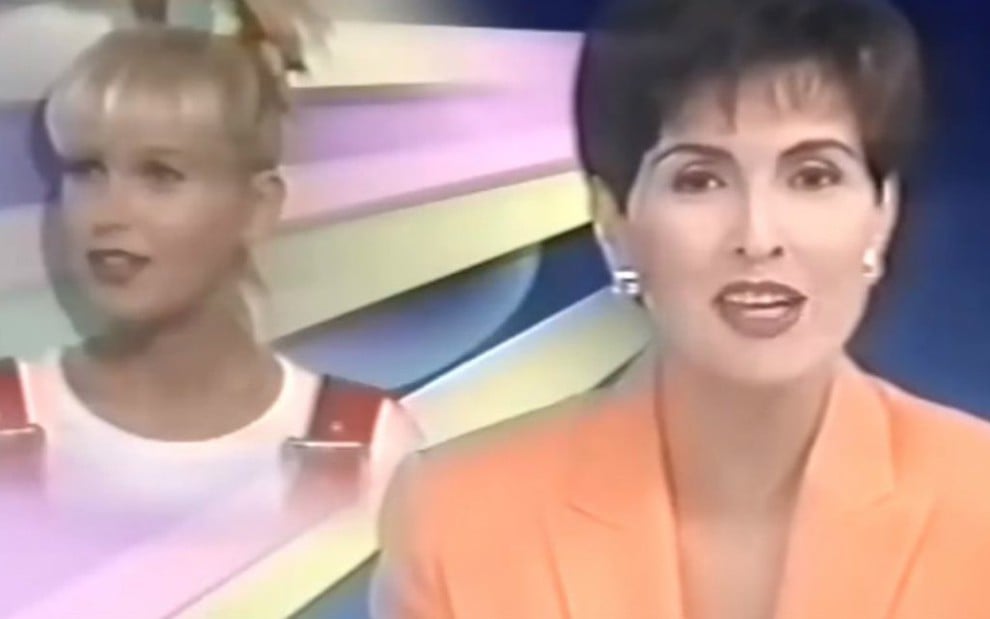 Em 1998, Fátima Bernardes anunciou o nascimento de Sasha Meneghel no Jornal Nacional - Reprodução/TV Globo