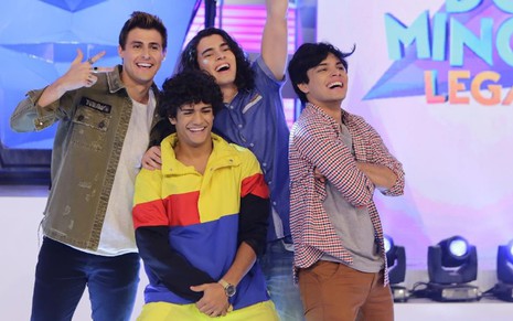 Pedro Rezende, Apollo Costa, Gabriel Santana e Matheus Lustosa em cena da série Z4 - GABRIEL CARDOSO/SBT