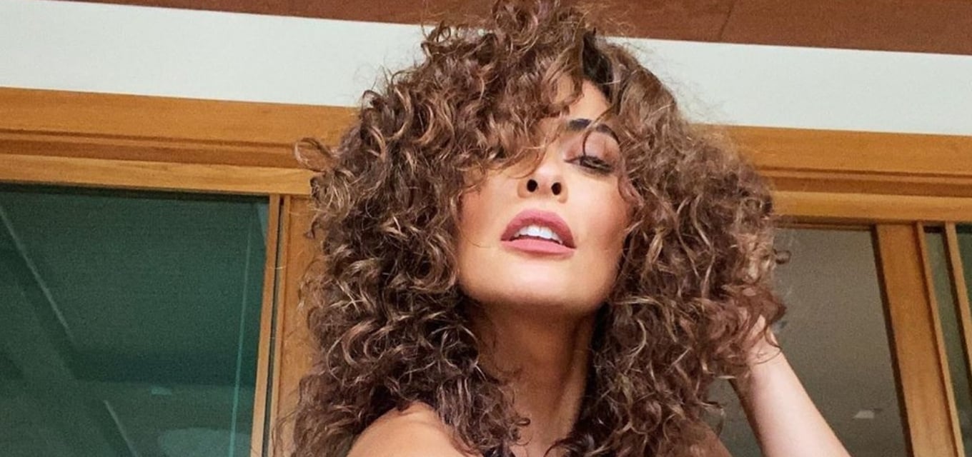 Na quarentena, Juliana Paes assume cachos e revela truque de beleza com  item de cozinha · Notícias da TV