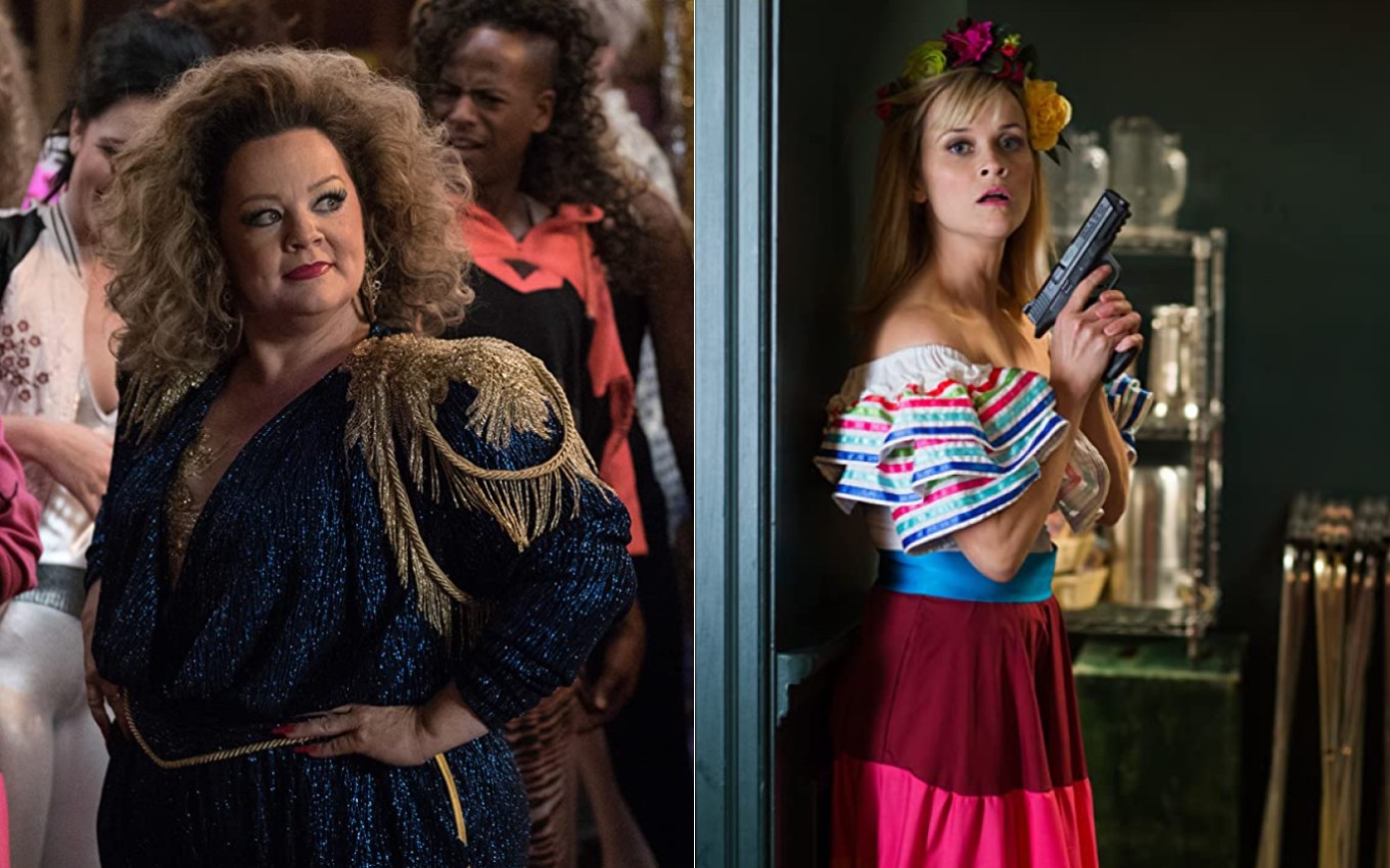 Melissa McCarthy e Reese Witherspoon estrelam filmes da Globo nos telejornais de fim de semana