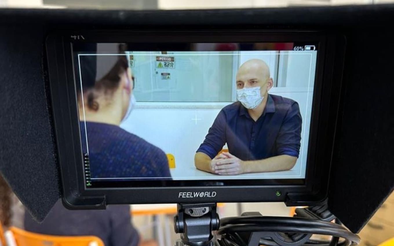 Cesar Cavalcante nas gravações de Câncer: virei paciente