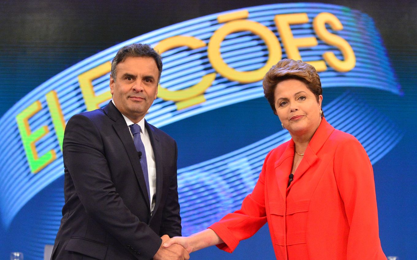 Audiência Aécio x Dilma em 2014 na Globo