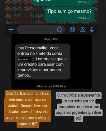 Cris Dias mostra conta no vermelho e cobra Thiago Rodrigues: 'Deveria pagar  juros' · Notícias da TV