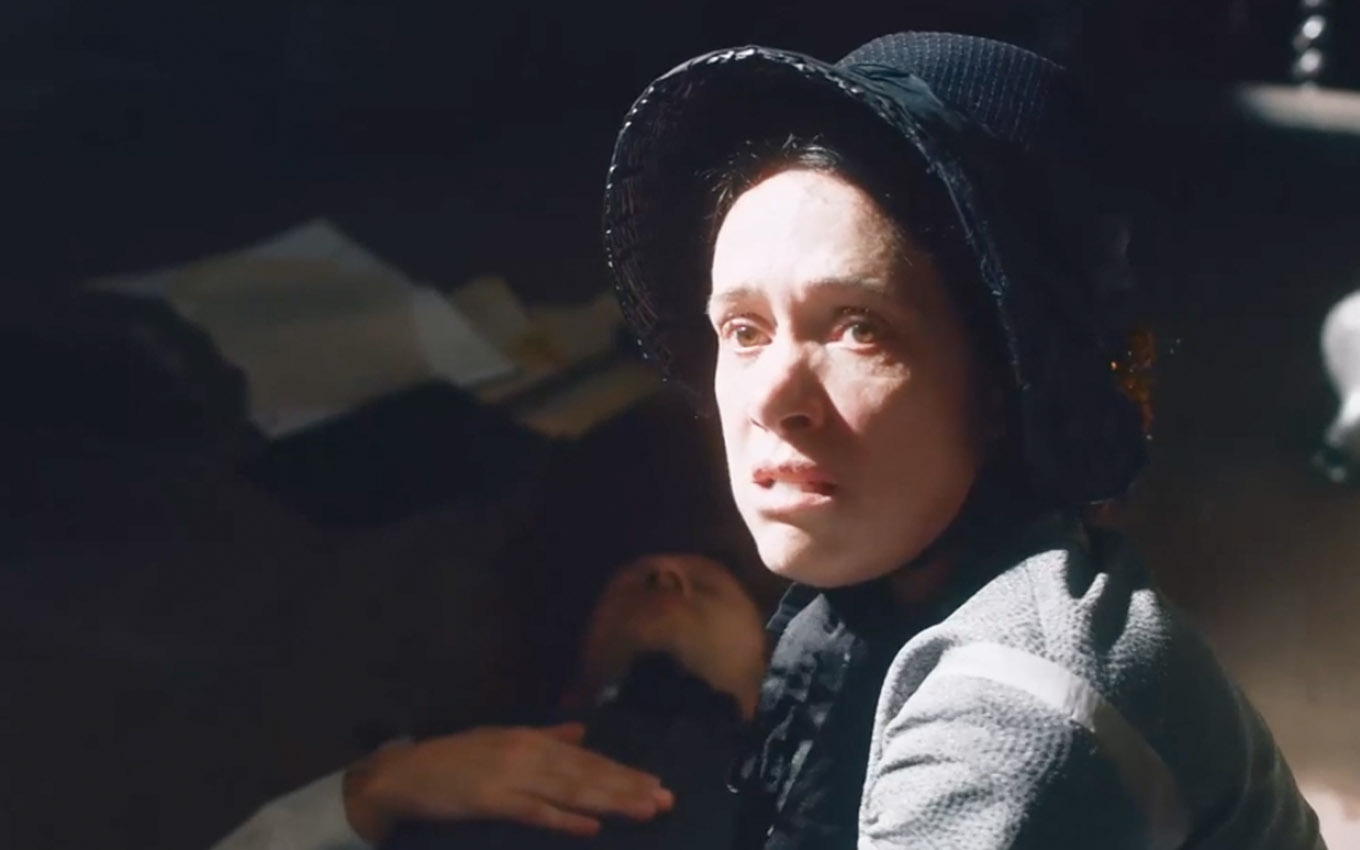 A atriz Bel Kutner como Celestina em Nos Tempos do Imperador