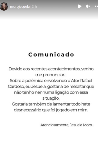 Jesuela Moro sobre Rafael Cardoso