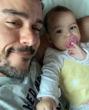 Joaquim Lopes e Pietra: bebê foi internada com infecção urinária (Foto: Reprodução/Instagram)