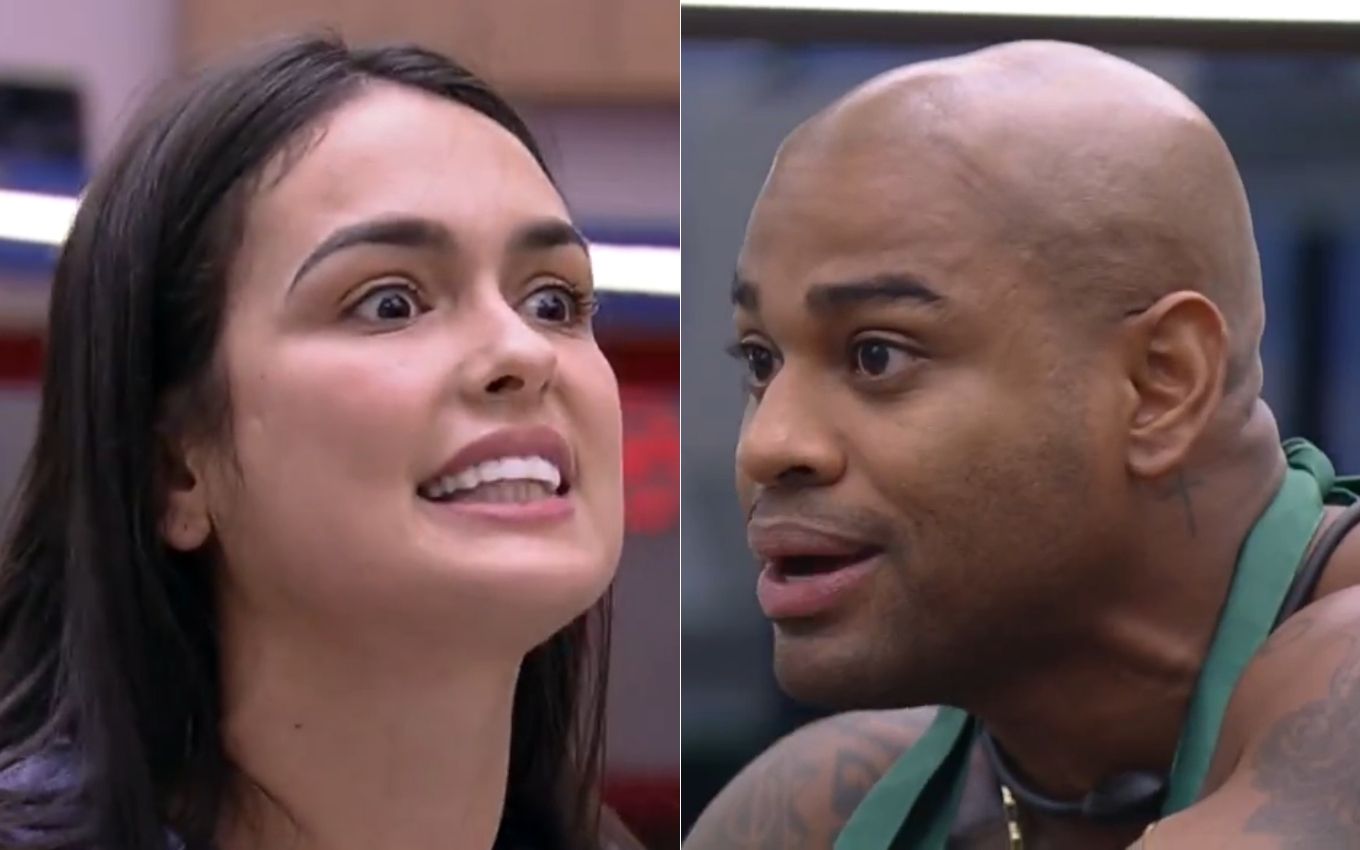 Larissa arma barraco, grita com Cezar e cai no choro no BBB 23: 'Se ...