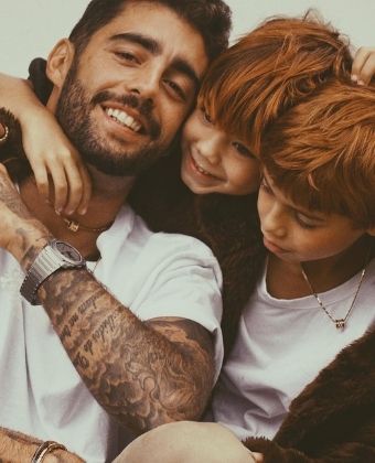 Pedro Scooby com Bem e Dom, seus filhos com Luana Piovani (Foto: Reprodução/Instagram)