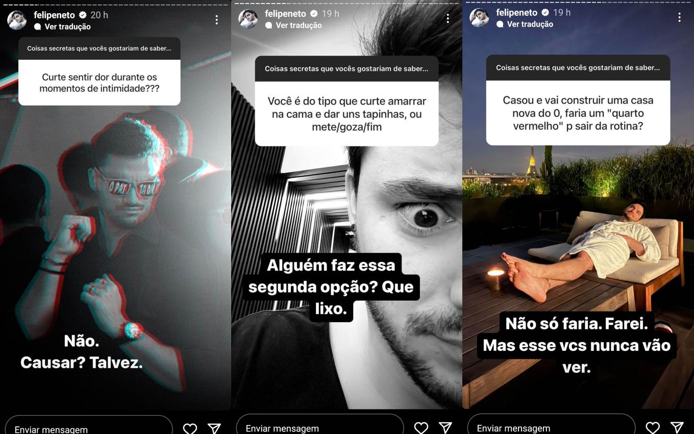 Dor Tapas E Fetiche Com Cordas Felipe Neto Choca Web Com Revelações Sexuais · Notícias Da Tv 