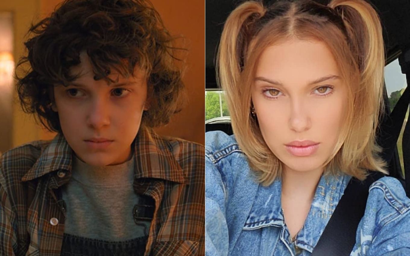 Antes e depois dos atores de Stranger Things