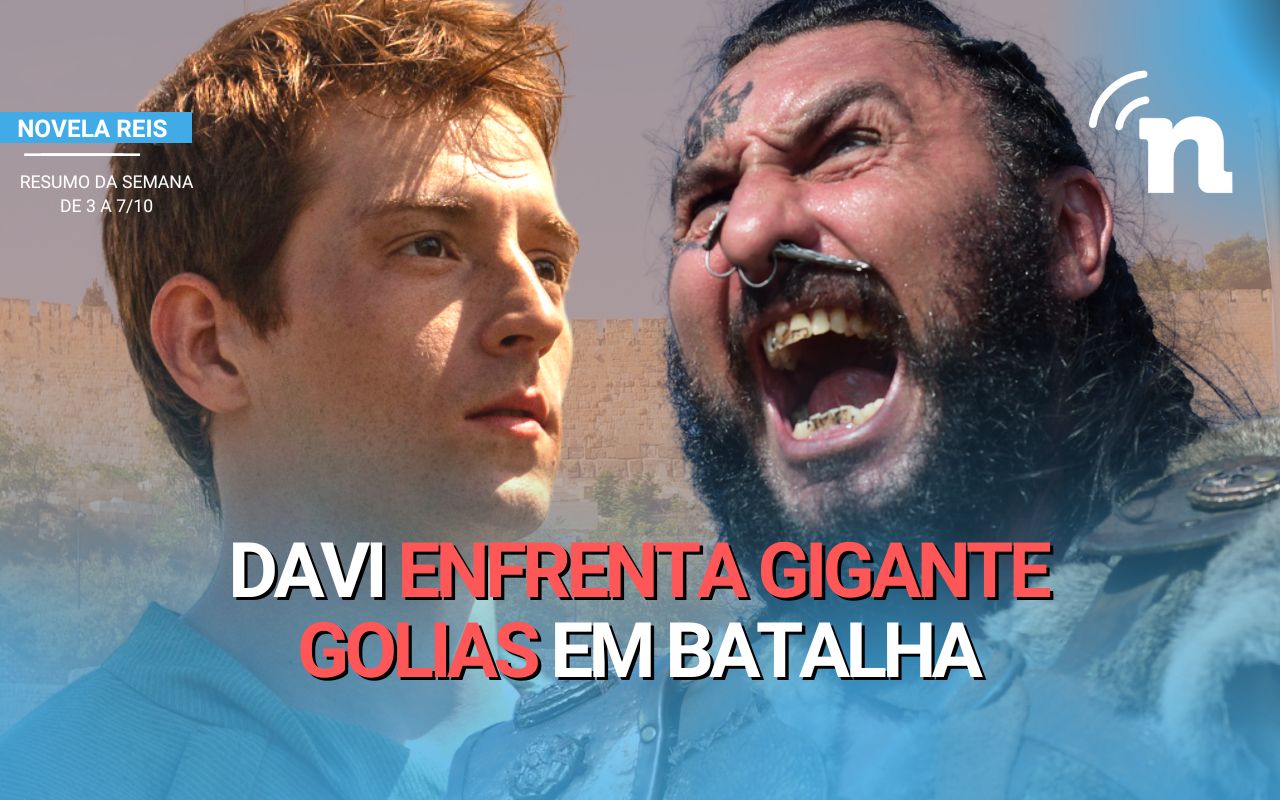 Novela Reis: Davi luta contra o terrível Golias para salvar Israel ...