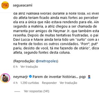 Print Instagram Neymar
