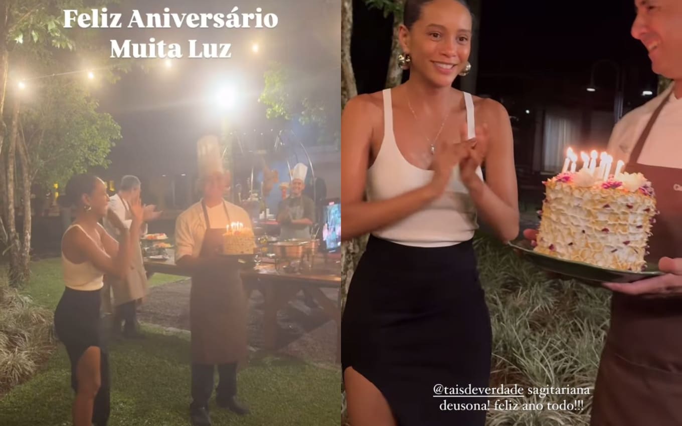 Taís Araujo ganhou festa nos bastidores