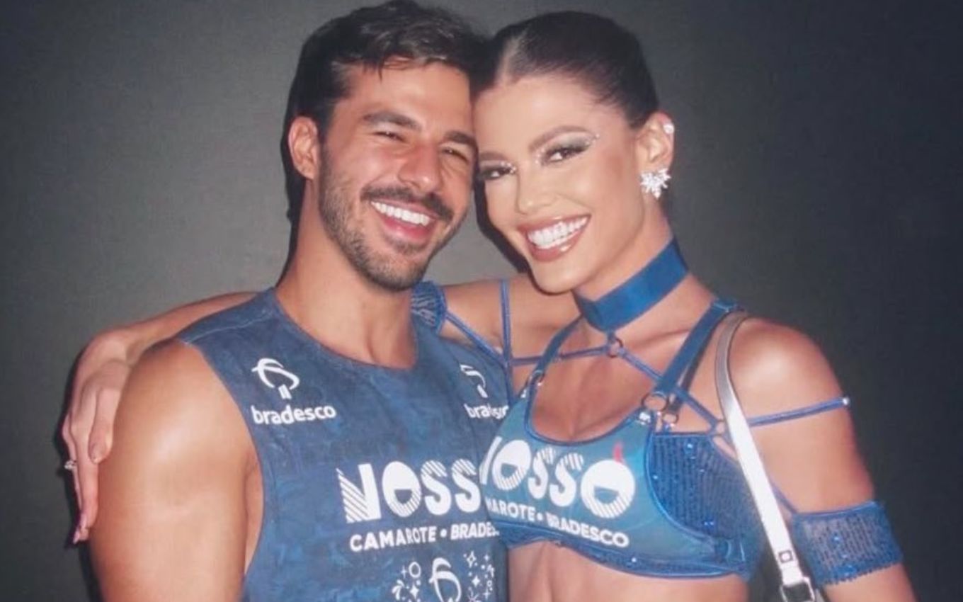 Mateus Pires e Vitória Strada em fotos publicadas no Instagram