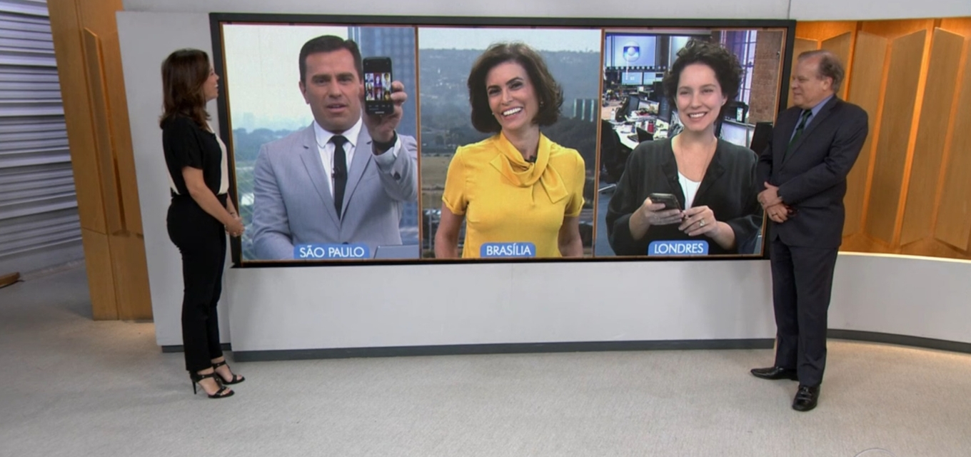 Jornalistas da Globo brincam com filtro de rede social: 'Bom Dia  Brasilzinho' · Notícias da TV